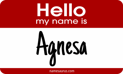 Hello my name is Agnesa png download