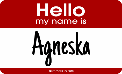 Hello my name is Agneska png download