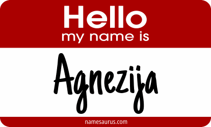 Hello my name is Agnezija png download