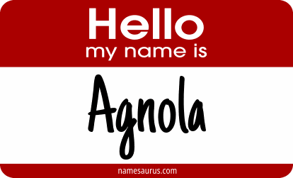 Hello my name is Agnola png download