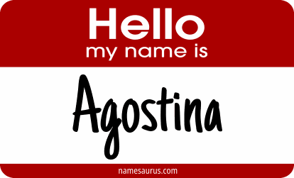 Hello my name is Agostina png download
