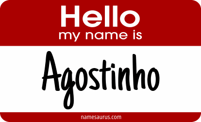 Hello my name is Agostinho png download