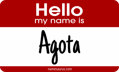 Hello my name is Agota png download