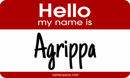 Hello my name is Agrippa png download