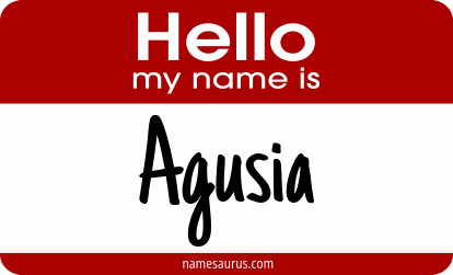 Hello my name is Agusia png download