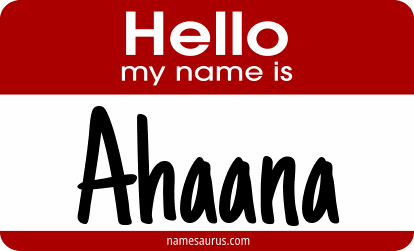 Hello my name is Ahaana png download