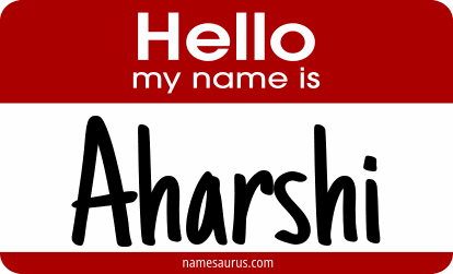 Hello my name is Aharshi png download