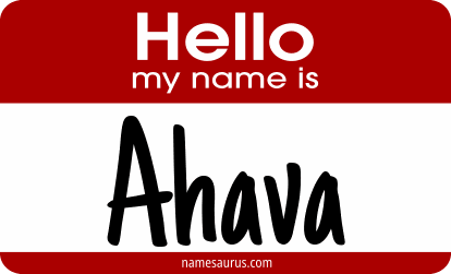 Hello my name is Ahava png download