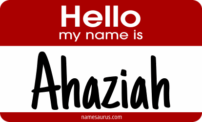 Hello my name is Ahaziah png download