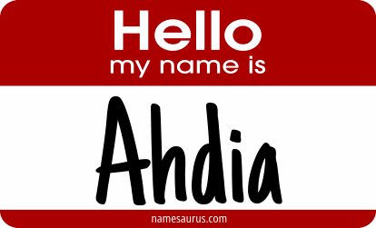Hello my name is Ahdia png download