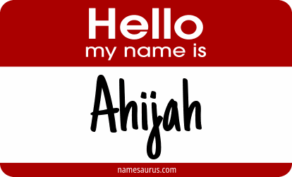 Hello my name is Ahijah png download