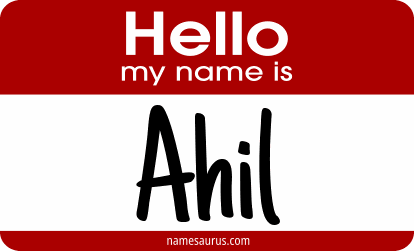 Hello my name is Ahil png download