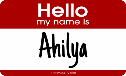 Hello my name is Ahilya png download
