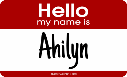 Hello my name is Ahilyn png download