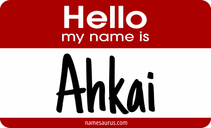 Hello my name is Ahkai png download