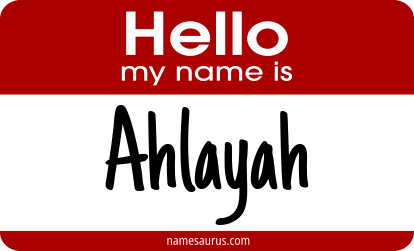 Hello my name is Ahlayah png download