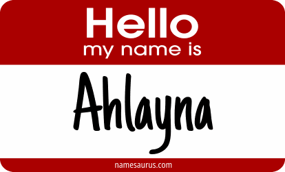 Hello my name is Ahlayna png download