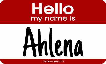 Hello my name is Ahlena png download