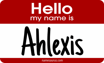Hello my name is Ahlexis png download