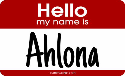 Hello my name is Ahlona png download