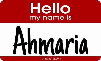 Hello my name is Ahmaria png download