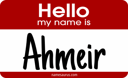 Hello my name is Ahmeir png download