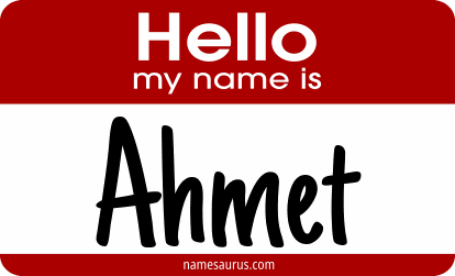 Hello my name is Ahmet png download