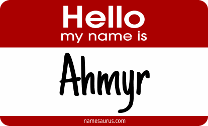 Hello my name is Ahmyr png download