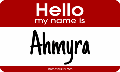 Hello my name is Ahmyra png download