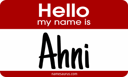 Hello my name is Ahni png download