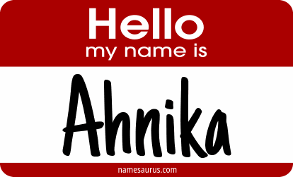 Hello my name is Ahnika png download