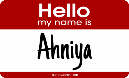 Hello my name is Ahniya png download