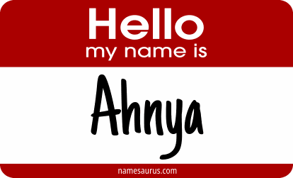 Hello my name is Ahnya png download