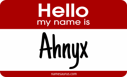 Hello my name is Ahnyx png download