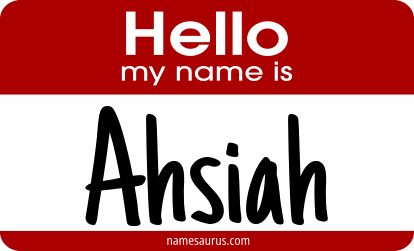 Hello my name is Ahsiah png download