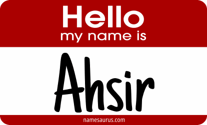 Hello my name is Ahsir png download