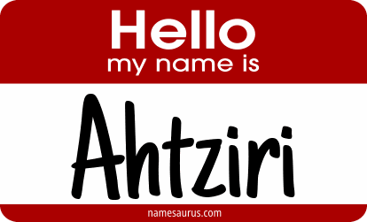 Hello my name is Ahtziri png download