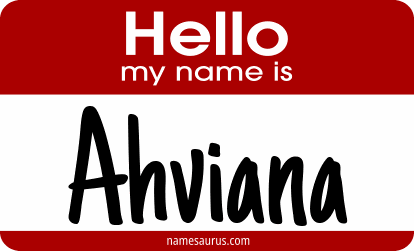 Hello my name is Ahviana png download