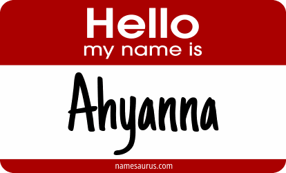 Hello my name is Ahyanna png download