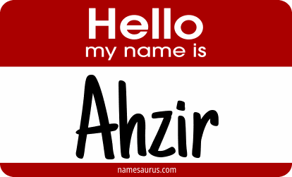 Hello my name is Ahzir png download