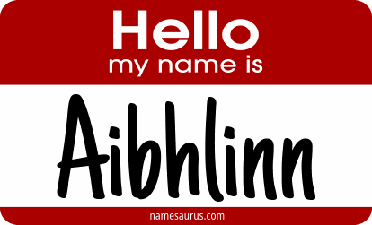 Hello my name is Aibhlinn png download