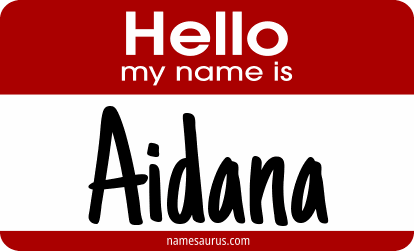 Hello my name is Aidana png download
