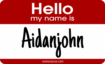 Hello my name is Aidanjohn png download