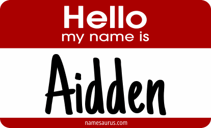 Hello my name is Aidden png download