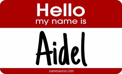Hello my name is Aidel png download