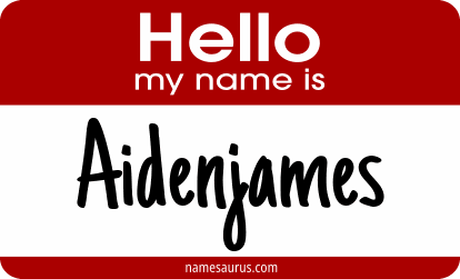 Hello my name is Aidenjames png download