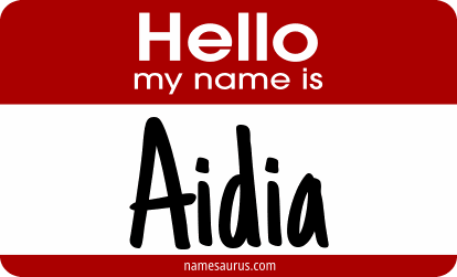 Hello my name is Aidia png download
