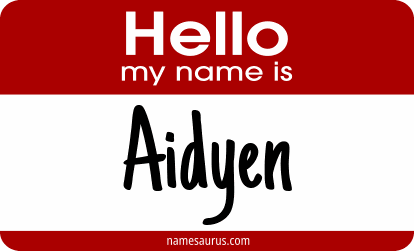 Hello my name is Aidyen png download