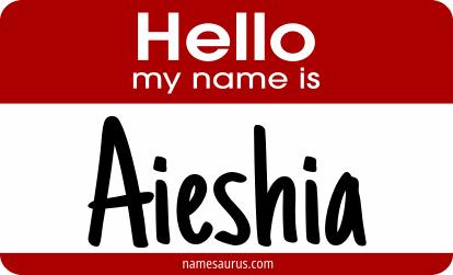 Hello my name is Aieshia png download