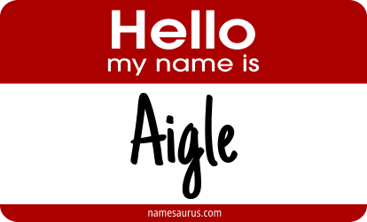 Hello my name is Aigle png download